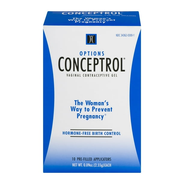Options Conceptrol Vaginal Contraceptive Gel Applicators - 10 ct