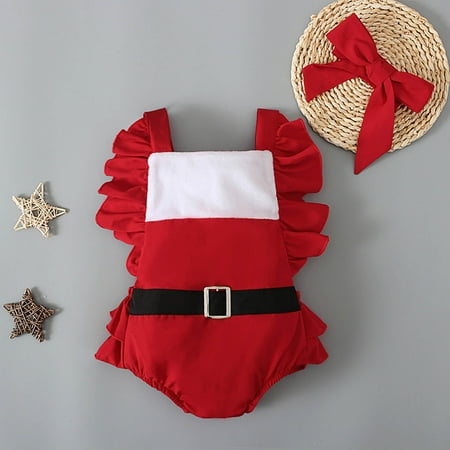 KONBECA Baby Boys Girls Rompers Infants Pure Cotton Coverall Girls Christmas Little Flying Sleeve Romper with Bowknot Headband Two-piece Children s Wear Outfits (9-36 Months)
KONBECA Baby Boys Girls Rompers Infants Pure Cotton Coverall Girls Christmas Little Flying Sleeve Romper with Bowknot Headband Two-piece Children s Wear Outfits (9-36 Months)