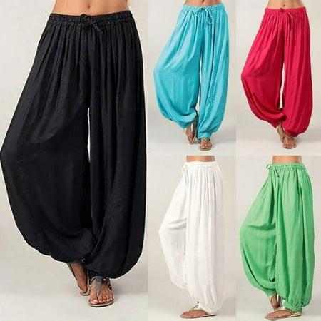 Taluosi Women Loose Drawstring Solid Color Wide Leg Long Pants Yoga Harem Trousers
Taluosi Women Loose Drawstring Solid Color Wide Leg Long Pants Yoga Harem Trousers