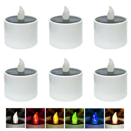 SIEYIO Pack of 6 Solar Energy Candle Solar Power LED Candles Flameless Electronic Solar LED Tea Lights Lamp for Outdoor
SIEYIO Pack of 6 Solar Energy Candle Solar Power LED Candles Flameless Electronic Solar LED Tea Lights Lamp for Outdoor