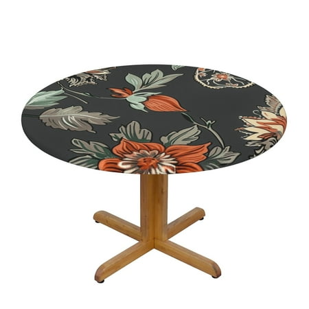Floral Ornate Ethnic Round Tablecloth Fitted Tablecloth with Elastic Round Outdoor Table Fitted Tablecloths for Round Tables Waterproof Reusable Table Cloth
Floral Ornate Ethnic Round Tablecloth Fitted Tablecloth with Elastic Round Outdoor Table Fitted Tablecloths for Round Tables Waterproof Reusable Table Cloth