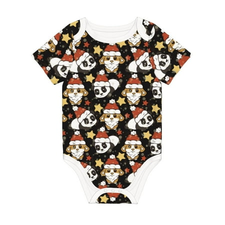 Coaee Cute Dog Panda for Soft Cotton Baby Short-Sleeve Bodysuit Baby Girls Boys Bodysuit Romper
Coaee Cute Dog Panda for Soft Cotton Baby Short-Sleeve Bodysuit Baby Girls Boys Bodysuit Romper