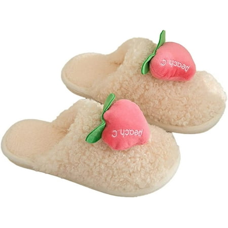 CoCopeaunt Women Cozy Fluffy Fur Winter Soft Houde Shoes Cute Fruit Starwberry Fleece Lining Memory Foam Slippers Indoor Outdoor
CoCopeaunt Women Cozy Fluffy Fur Winter Soft Houde Shoes Cute Fruit Starwberry Fleece Lining Memory Foam Slippers Indoor Outdoor