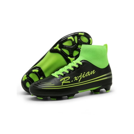 Tenmix Mens Boots Lace Up Soccer Cleats Training Football Shoes Firm Ground Athletic Shoe Adults Lightweight Breathable Black Lemon Green 9
Tenmix Mens Boots Lace Up Soccer Cleats Training Football Shoes Firm Ground Athletic Shoe Adults Lightweight Breathable Black Lemon Green 9
