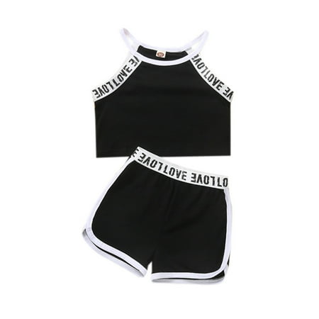 Bagilaanoe 2pcs Toddler Baby Girl Short Pants Set Letter Print Sleeveless Camisole Tops + Shorts 18M 24M 3T 4T 5T 6T Kids Casual Summer Outfits
Bagilaanoe 2pcs Toddler Baby Girl Short Pants Set Letter Print Sleeveless Camisole Tops + Shorts 18M 24M 3T 4T 5T 6T Kids Casual Summer Outfits
