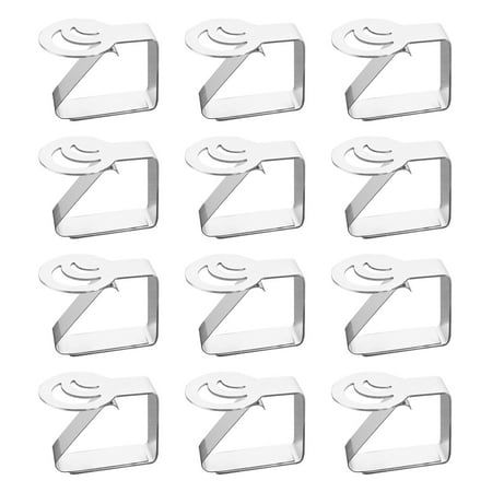 12 Pcs Thickened Stainless Steel Tablecloth Holders Kitchen Tablecloth Clips Non-Slip Table Clips Moon
12 Pcs Thickened Stainless Steel Tablecloth Holders Kitchen Tablecloth Clips Non-Slip Table Clips Moon