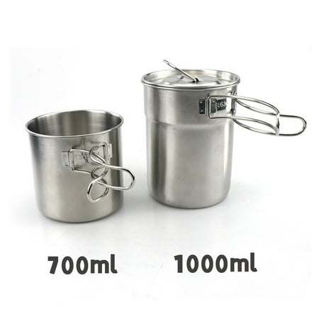 RANMEI 700ml+1000ml Pot Portable Outdoor Camping Water Mug Cup with Lid&Foldable Handle
RANMEI 700ml+1000ml Pot Portable Outdoor Camping Water Mug Cup with Lid&Foldable Handle