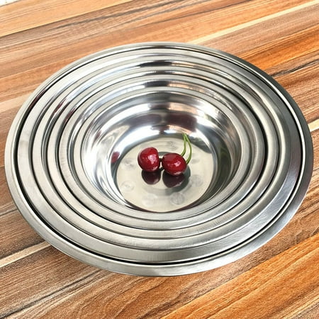 Hot Sales Bowl Utensils DIY Stainless Steel Bowl Cake Bread Salad Mixer Dinner Round Soup Rice Bowl Plate Kitchen Cooking Tools
Hot Sales Bowl Utensils DIY Stainless Steel Bowl Cake Bread Salad Mixer Dinner Round Soup Rice Bowl Plate Kitchen Cooking Tools