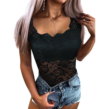 UKAP Ladies Bodysuit Short Sleeve Tops Square Neck Jumpsuits Boho Romper Beach Triangle Pants Black M
UKAP Ladies Bodysuit Short Sleeve Tops Square Neck Jumpsuits Boho Romper Beach Triangle Pants Black M