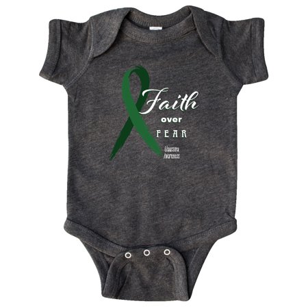 Inktastic Glaucoma Awareness Faith over Fear with Green Ribbon Gift Baby Boy or Baby Girl Bodysuit 
Inktastic Glaucoma Awareness Faith over Fear with Green Ribbon Gift Baby Boy or Baby Girl Bodysuit