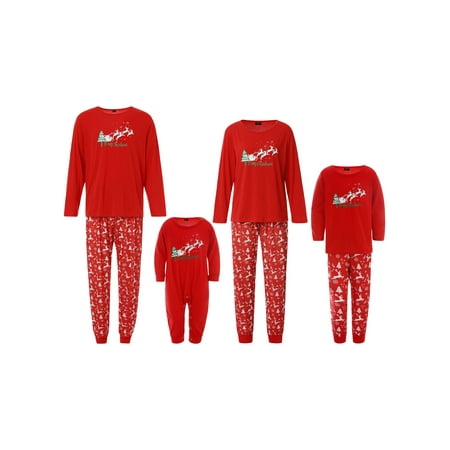 Ma&Baby Family Christmas Matching Sets Matching Christmas Clothes for Family Holiday
