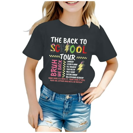 XFHLMJFF Back To School Shirt Boys Girls Cute Basic 2024 Children Printed Short Sleeved Round Neck Summer Blouses
XFHLMJFF Back To School Shirt Boys Girls Cute Basic 2024 Children Printed Short Sleeved Round Neck Summer Blouses
