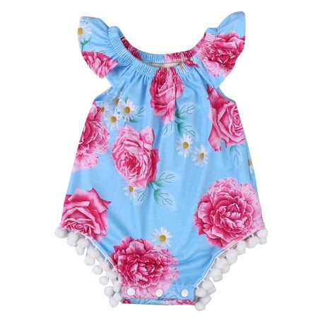 Summer Newborn Baby Kids Girls Ruffle Sleeveless Romper Jumpsuit Girls Floral baby girl clothes Sunsuit
Summer Newborn Baby Kids Girls Ruffle Sleeveless Romper Jumpsuit Girls Floral baby girl clothes Sunsuit