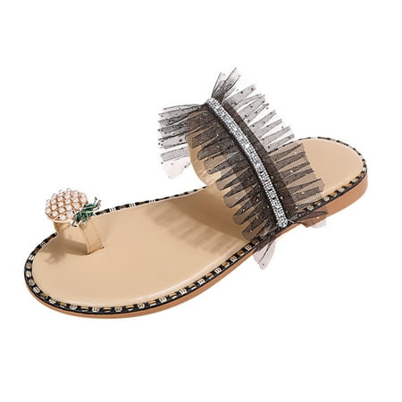 knqrhpse slippers for women Girls Pearl Flat Bohemian Style Sandals Beach Shoes womens slippers house slippers for women
knqrhpse slippers for women Girls Pearl Flat Bohemian Style Sandals Beach Shoes womens slippers house slippers for women