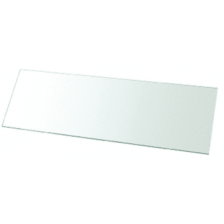 CRL 14TGR824 8 x 24 Rectangular 1/4 Clear Tempered Glass Shelf - 5/ Pk