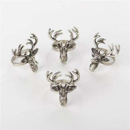 SARO NR778.S Reindeer Design Napkin Ring Silver - Set of 4
SARO NR778.S Reindeer Design Napkin Ring Silver - Set of 4