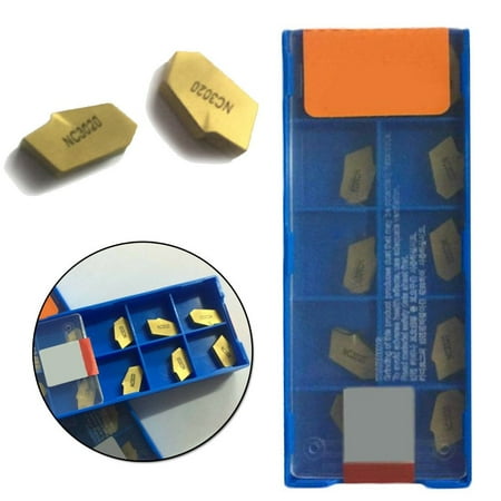 

BCLONG 10pcs SP400 NC3020 GTN-4 Grooving Cut-Off Carbide Inserts 4mm Width ZQMX4N11-1E