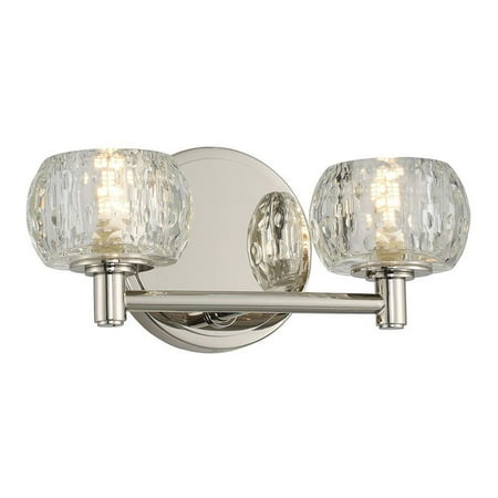 Kalco Lighting Ella 11 2-light Modern Metal Bath Light in Polished Nickel
