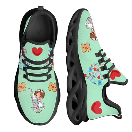 Lovely Nurse Medical Healthcare Print Ladies Platform Shoes Light Mesh Running Sneakers Casual Nurse Shoes For Women
Lovely Nurse Medical Healthcare Print Ladies Platform Shoes Light Mesh Running Sneakers Casual Nurse Shoes For Women