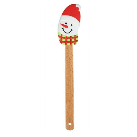 VERMON Christmas Scraper Silicone Baking Scraper with Beech Wood Handle Non Stick Spatula for Cookies Pastries
VERMON Christmas Scraper Silicone Baking Scraper with Beech Wood Handle Non Stick Spatula for Cookies Pastries