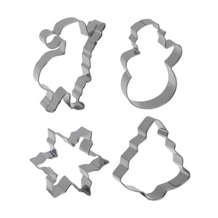 Stainless Steel Cookie Cutter Set of 4 Christmas Embossing Stencil Mousse Biscuit Cutting Ring Cake Baking Dies for DIY
Stainless Steel Cookie Cutter Set of 4 Christmas Embossing Stencil Mousse Biscuit Cutting Ring Cake Baking Dies for DIY