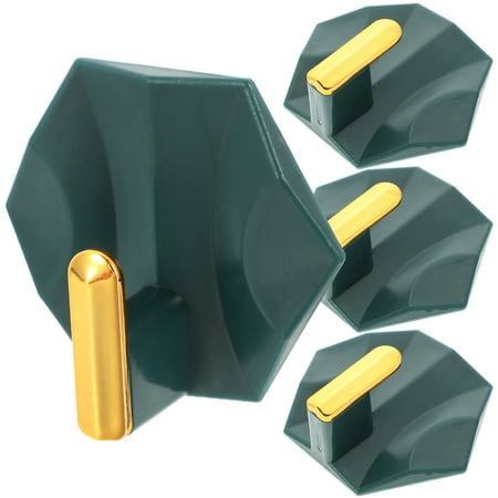 4Pcs Self Adhesive Hooks Heavy Duty Door Wall Adhesive Hooks for Kitchen Bathroom
