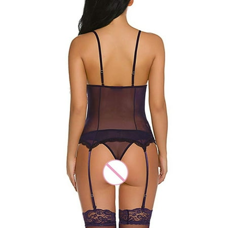 Aayomet Womens Lingerie Lingerie for Women Front Closure Lace Chemise V Neck Mesh Sleepwear Purple XXL
Aayomet Womens Lingerie Lingerie for Women Front Closure Lace Chemise V Neck Mesh Sleepwear Purple XXL