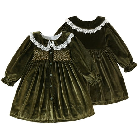 Esaierr Baby Girls Velvet Dress for Kids Long-Sleeve Topslace Trim Princess Dresses Skirt Clothes Fall Winter Weekly Dress Christmas Party Gown 9 Months - 6 Years
Esaierr Baby Girls Velvet Dress for Kids Long-Sleeve Topslace Trim Princess Dresses Skirt Clothes Fall Winter Weekly Dress Christmas Party Gown 9 Months - 6 Years