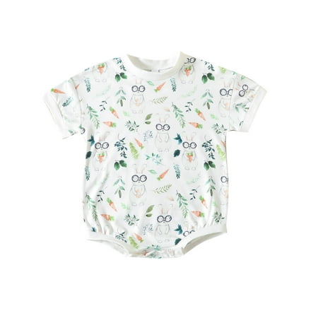 Stamzod Toddler Kids Baby Girls Easter Fashion Cute Sweet Rabbit Print Short Sleeve Romper
Stamzod Toddler Kids Baby Girls Easter Fashion Cute Sweet Rabbit Print Short Sleeve Romper