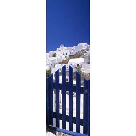 Houses in a town Oia Santorini Cyclades Islands Greece Canvas Art - Panoramic Images (36 x 12)