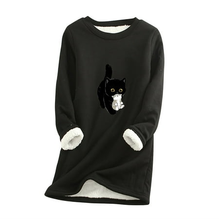 HAPIMO Rollbacks Women s Nightgowns Sleepwear Padded Fleece Long Sleeve Shirts Graphic Print Plush Warm Comfy Night Dress Loungewear Tops Black M
HAPIMO Rollbacks Women s Nightgowns Sleepwear Padded Fleece Long Sleeve Shirts Graphic Print Plush Warm Comfy Night Dress Loungewear Tops Black M