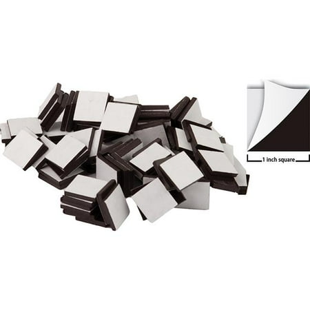 1 in. Adehsive Magnetic Square - 50 Per Pack - Pack of 3