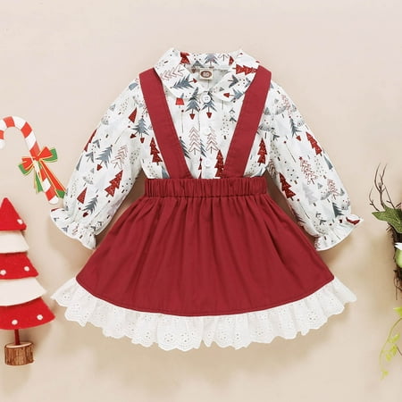 KONBECA Infant Girls Tops Skirt Outfit Sets Toddler Girls Christmas And Christmas Tree and Strap Skirt Two-piece Suit Little Girls Top Infant Skirt Set Red (12-18 Months)
KONBECA Infant Girls Tops Skirt Outfit Sets Toddler Girls Christmas And Christmas Tree and Strap Skirt Two-piece Suit Little Girls Top Infant Skirt Set Red (12-18 Months)