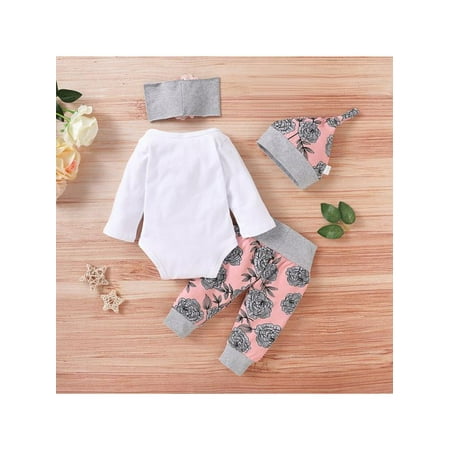 Magazine 4PCS 0-18M Infant Baby Girl Long Sleeve Top Floral Pants Headband Hat Outfit Set
Magazine 4PCS 0-18M Infant Baby Girl Long Sleeve Top Floral Pants Headband Hat Outfit Set