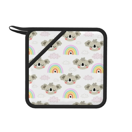 1 PCS Pot Holders for Kitchen - Heat Resistant Silicone Pot Holders with Hanging Loop Cute Koala Rainbow Non Slip Oven Hot Pads Potholders for Decor Baking Cooking Kitchen
1 PCS Pot Holders for Kitchen - Heat Resistant Silicone Pot Holders with Hanging Loop Cute Koala Rainbow Non Slip Oven Hot Pads Potholders for Decor Baking Cooking Kitchen