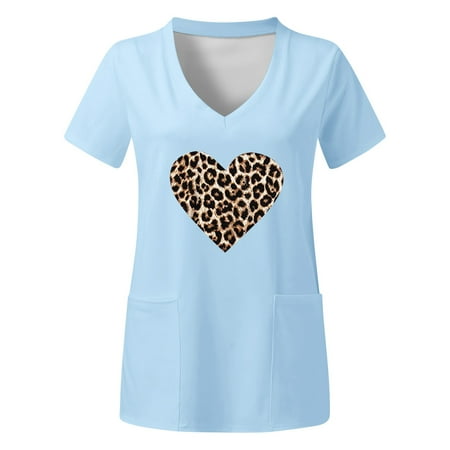 TAIAOJING Women s Scrub Top Plus Size Top V Neck Short Sleeved Pockets Prints T Shirt
TAIAOJING Women s Scrub Top Plus Size Top V Neck Short Sleeved Pockets Prints T Shirt