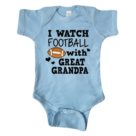Inktastic I Watch Football with My Great Grandpa Gift Baby Boy Bodysuit