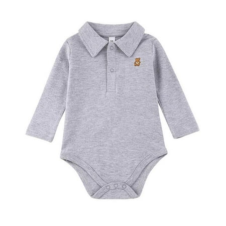 DOUBFIVSY Newborn Infant Baby Boy Girl Polo Bodysuit One Piece Romper Solid Short Sleeve Romper Summer Clothes
DOUBFIVSY Newborn Infant Baby Boy Girl Polo Bodysuit One Piece Romper Solid Short Sleeve Romper Summer Clothes