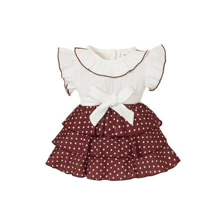 Shuttle tree Toddler Baby Girl Summer Outfit Casual Ruffles Fly Sleeves T-shirt and Elastic Dot Print Skirt Set
Shuttle tree Toddler Baby Girl Summer Outfit Casual Ruffles Fly Sleeves T-shirt and Elastic Dot Print Skirt Set