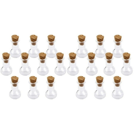 NICEXMAS 20 pcs Bulb Shape Mini Glass Bottles Jars with Cork Wish Note Craft Bottle (Clear)
NICEXMAS 20 pcs Bulb Shape Mini Glass Bottles Jars with Cork Wish Note Craft Bottle (Clear)