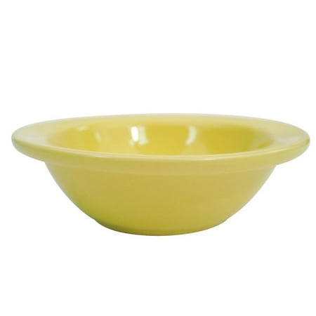 Las Vegas Fruit Dish Narrow Rim Yellow 4 Oz. 4-5/8 Dia. X 1 H Stoneware Yellow