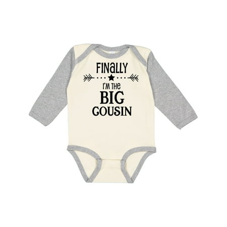 Inktastic Finally I m the Big Cousin Gift Baby Boy or Baby Girl Long Sleeve Bodysuit
Inktastic Finally I m the Big Cousin Gift Baby Boy or Baby Girl Long Sleeve Bodysuit