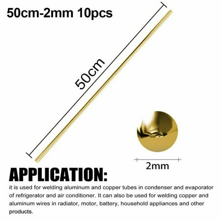 Goodhd 10pc Low Temperature Brass Sol dering Tool Weld Flux Wel ding Wire Wel ding Rods
Goodhd 10pc Low Temperature Brass Sol dering Tool Weld Flux Wel ding Wire Wel ding Rods