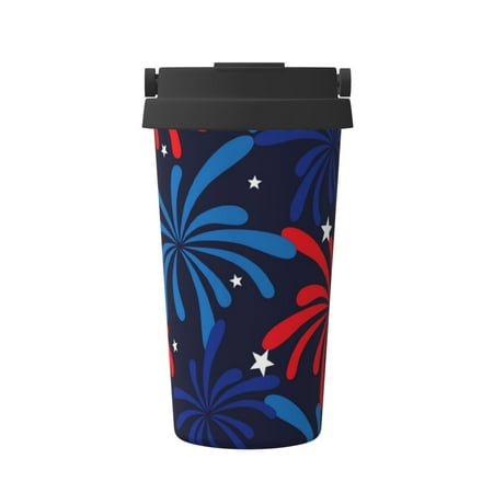 Goofa Red White Blue Fireworks for Insulated Travel Coffee Mug Spill Proof Leak Proof 16 OZCoffee Tumbler Reusable Coffee Cups with Lids Thermos for Hot and Cold Drink
Goofa Red White Blue Fireworks for Insulated Travel Coffee Mug Spill Proof Leak Proof 16 OZCoffee Tumbler Reusable Coffee Cups with Lids Thermos for Hot and Cold Drink