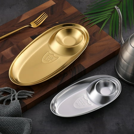 SEAFEI Snack Plate Easy Clean Anti-deformation Stainless Steel Food Tray Dessert Dish for Hotel
SEAFEI Snack Plate Easy Clean Anti-deformation Stainless Steel Food Tray Dessert Dish for Hotel