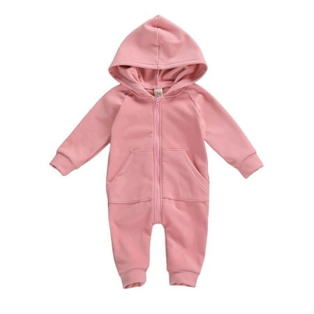 Douhoow Unisex Baby Autumn Romper Solid Color Long Pants Zipper Hooded Jumpsuit Infant Overalls
Douhoow Unisex Baby Autumn Romper Solid Color Long Pants Zipper Hooded Jumpsuit Infant Overalls