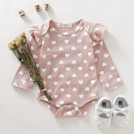 Augper Baby Girl Clothes Long Sleeve Fall Winter Clearance Infant Baby Girls Long Sleeve Ruffles Heart Print Romper Bodysuit Clothes
Augper Baby Girl Clothes Long Sleeve Fall Winter Clearance Infant Baby Girls Long Sleeve Ruffles Heart Print Romper Bodysuit Clothes