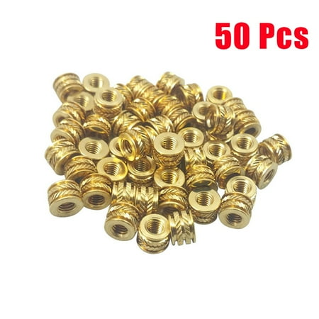 Fule 50pcs M3 3mm M3-0.5 Brass Threaded Metal Heat Set Screw Inserts for 3D Printing
Fule 50pcs M3 3mm M3-0.5 Brass Threaded Metal Heat Set Screw Inserts for 3D Printing