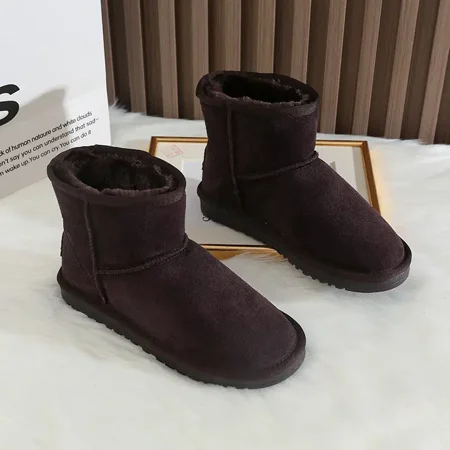 Women‘s Ankle Snow Boots Fluffy Fur Thermal Insulated Suede Shoes Women‘s Footwear
Women‘s Ankle Snow Boots Fluffy Fur Thermal Insulated Suede Shoes Women‘s Footwear
