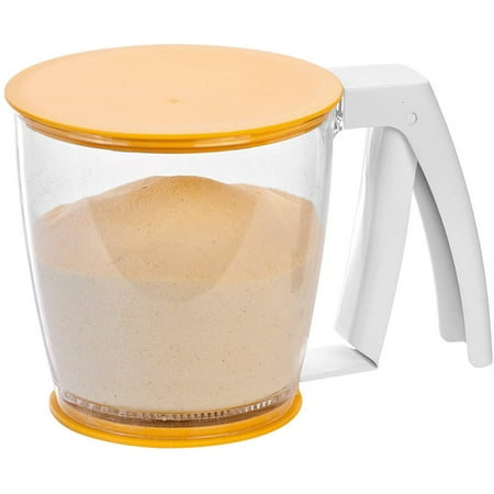 Hand Sifter for Flour Sugar Mechanical Sieve Kitchen Gadgets Hand Held Flour Sifter Cup